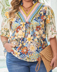 Alayna Woven Half Sleeve PLUS Blouse