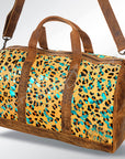American Darling ADBGS174CHETRQ Duffel Hair On Genuine Leather Women Bag Western Handbag Purse