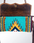 American Darling ADBG344C-CHE Cross Body Saddle Blanket Hair On Genuine Leather Women Bag Western Handbag Purse