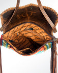 American Darling Saddle Blanket Genuine Leather Women Bag Western Handbag Purse