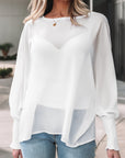 Gwen Sleeve Dolman Blouse Long Sleeve Top