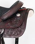 HILASON W. H. Ranch Roping Roper American Leather Saddle Dark Brown –