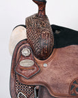 HILASON W. H. Ranch Roping Roper American Leather Saddle Dark Brown –