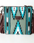 American Darling ADBGZ222 Signature Crossbody Hand Tooled Saddle Blanket Genuine Leather Women Bag Western Handbag Purse