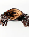 American Darling ADBGZ234 Wristlet Hand Tooled Saddle Blanket Genuine Leather Women Bag Western Handbag Purse