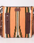 American Darling ADBGZ239 Signature Crossbody Hand Tooled Saddle Blanket Genuine Leather Women Bag Western Handbag Purse