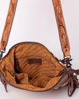 American Darling ADBGZ239 Signature Crossbody Hand Tooled Saddle Blanket Genuine Leather Women Bag Western Handbag Purse