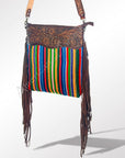 American Darling ADBGZ243 Signature Crossbody Hand Tooled Saddle Blanket Genuine Leather Women Bag Western Handbag Purse