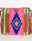 American Darling ADBGZ254 Signature Crossbody Hand Tooled Saddle Blanket Genuine Leather Women Bag Western Handbag Purse