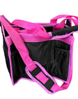 HILASON Western Horse Grooming Tote Bag Organizer Tool Kit Accessories Black/Pink