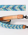 American Darling ADSTF115 Full Grain Genuine Leather Crossbody Handle Strap For Bags