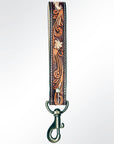 American Darling ADBRF126 Hand Tooled Genuine Leather Handle Strap For Wristlet Bags