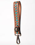 American Darling Hand Tooled Genuine Leather Handle Strap for Wristlet Bag Phone Wrist Keychain Wallet Purse Clutch Cellphone