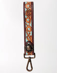 American Darling ADBRF131 Hand Tooled Genuine Leather Handle Strap For Wristlet Bags