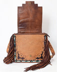 American Darling ADBG543 Large Crossbody Hand Tooled Genuine Leather Women Bag Western Handbag Purse