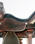 HILASON Western Horse Saddle American Leather Ranch Roping Cowboy | Hand Tooled Wade & For Horses