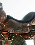 HILASON Western Horse Saddle American Leather Ranch Roping Cowboy | Hand Tooled Wade & For Horses