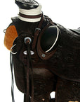 Western Horse Wade Saddle American Leather Ranch Roping Dark Brown Hilason