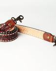 American Darling ADSTF125WHBU Hand Tooled Genuine Leather Crossbody Handle Strap For Bags