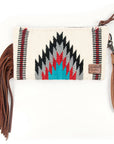 American Darling ADBG344D7 Wristlet Hand Tooled Saddle Blanket Genuine Leather Women Bag Western Handbag Purse