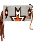 American Darling ADBG344D9 Wristlet Hand Tooled Saddle Blanket Genuine Leather Women Bag Western Handbag Purse