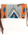 American Darling ADBG344D12 Wristlet Hand Tooled Saddle Blanket Genuine Leather Women Bag Western Handbag Purse