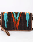 American Darling Organizer Hair On Genuine Leather Western Women Bag Handbag Purse | for Cute Travel