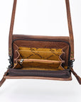 American Darling Organizer Hair On Genuine Leather Western Women Bag Handbag Purse | for Cute Travel