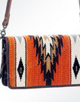American Darling Organizer Saddle Blanket Genuine Leather Western Women Bag Handbag Purse | for Cute Travel