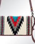 American Darling Organizer Saddle Blanket Genuine Leather Western Women Bag Handbag Purse | for Cute Travel
