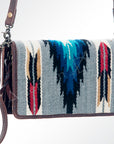 American Darling Organizer Saddle Blanket Genuine Leather Western Women Bag Handbag Purse | for Cute Travel