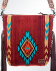 American Darling Signature Crossbody Hand Tooled Saddle Blanket Genuine Leather Women Bag Western Handbag Purse