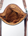 American Darling Signature Crossbody Hand Tooled Saddle Blanket Genuine Leather Women Bag Western Handbag Purse