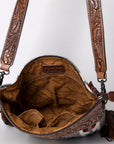 American Darling Signature Crossbody Hand Tooled Saddle Blanket Genuine Leather Women Bag Western Handbag Purse