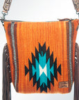 American Darling Signature Crossbody Hand Tooled Saddle Blanket Genuine Leather Women Bag Western Handbag Purse