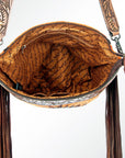 American Darling Signature Crossbody Hand Tooled Saddle Blanket Genuine Leather Women Bag Western Handbag Purse