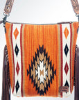 American Darling Signature Crossbody Hand Tooled Saddle Blanket Genuine Leather Women Bag Western Handbag Purse