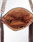 American Darling Signature Crossbody Hand Tooled Saddle Blanket Genuine Leather Women Bag Western Handbag Purse