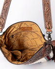 American Darling Signature Crossbody Hand Tooled Saddle Blanket Genuine Leather Women Bag Western Handbag Purse