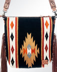 American Darling Signature Crossbody Hand Tooled Saddle Blanket Genuine Leather Women Bag Western Handbag Purse