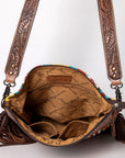 American Darling Signature Crossbody Hand Tooled Saddle Blanket Genuine Leather Women Bag Western Handbag Purse