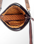 American Darling Clutch Hand Tooled Saddle Blanket Genuine Leather Women Bag Western Handbag Purse