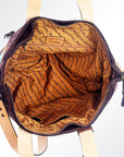 American Darling ADBG573D1 Tote Saddle Blanket Genuine Leather Women Bag Western Handbag Purse