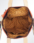 American Darling ADBG573D1 Tote Saddle Blanket Genuine Leather Women Bag Western Handbag Purse