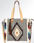 American Darling ADBG573D1 Tote Saddle Blanket Genuine Leather Women Bag Western Handbag Purse