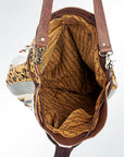American Darling ADBG574D1 Large Crossbody Saddle Blanket Hair On Genuine Leather Women Bag Western Handbag Purse