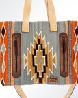 American Darling Tote Saddle Blanket Genuine Leather Women Bag Western Handbag Purse