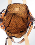 American Darling Tote Saddle Blanket Genuine Leather Women Bag Western Handbag Purse