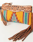 American Darling Wristlet Genuine Leather Women Bag W. Handbag Purse –