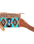 American Darling Wristlet Genuine Leather Women Bag W. Handbag Purse –